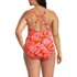 Women's Plus Size Tugless X-Back One Piece Swimsuit, Back