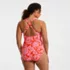 Women's Plus Size Tugless X-Back One Piece Swimsuit, Back