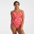 Women's Plus Size Tugless X-Back One Piece Swimsuit, Front