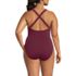 Women's Plus Size Tugless X-Back One Piece Swimsuit, Back