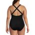 Women's Plus Size Tugless X-Back One Piece Swimsuit, Back