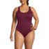 Women's Plus Size Tugless X-Back One Piece Swimsuit, Front