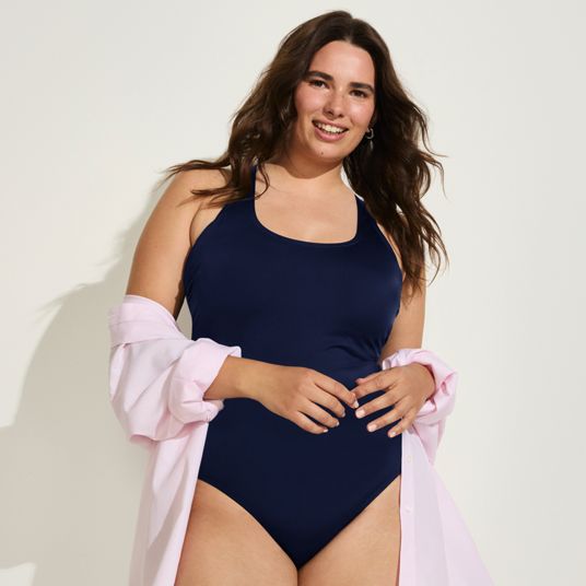 chinese dress ladies Magicsuit Plus Size Celine One-Piece - Black