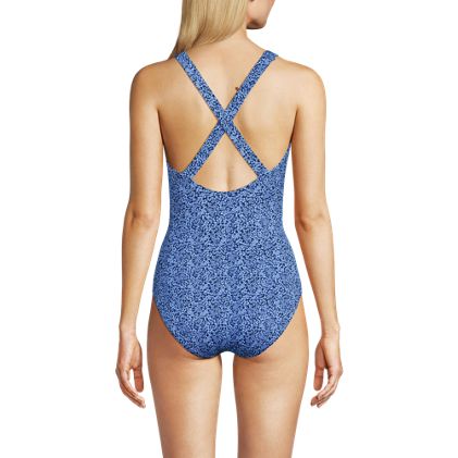 Women's Long Tugless X-Back One Piece Swimsuit - image 5