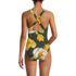 Women's Petite Tugless X-Back One Piece Swimsuit, Back