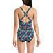 Women's Chlorine Resistant X-Back High Leg Soft Cup Tugless Sporty One Piece Swimsuit, Back