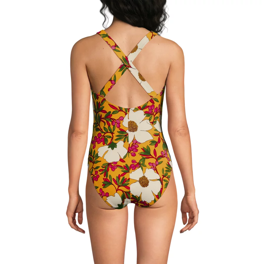Women's Tugless X Back One Piece Swimsuit