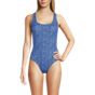 Women's Chlorine Resistant X-Back High Leg Soft Cup Tugless Sporty One Piece Swimsuit