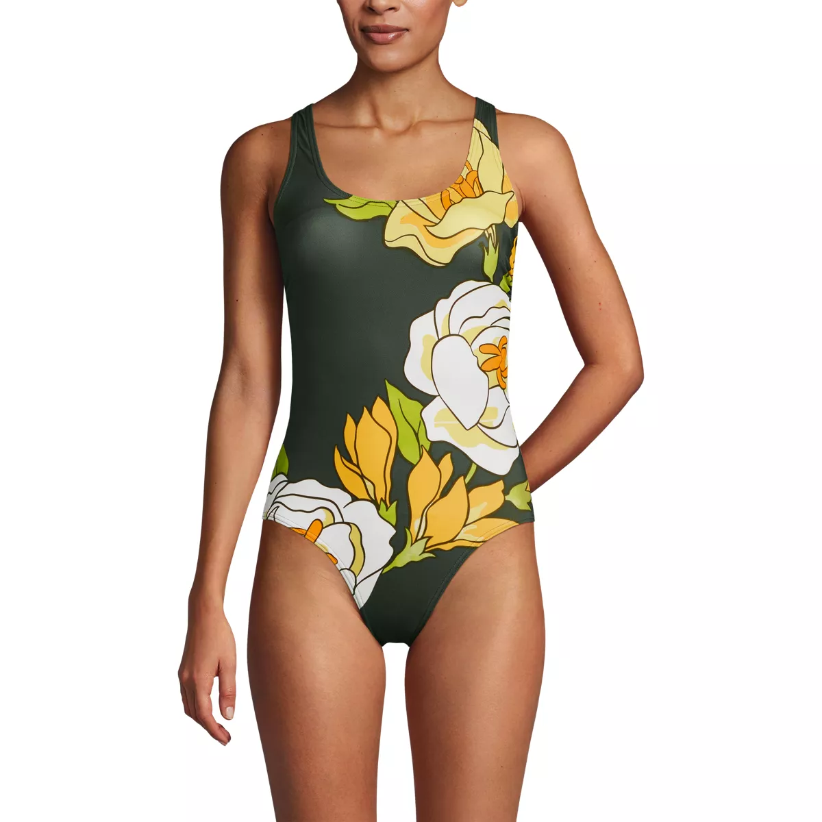 Women's Tugless X-Back One Piece Swimsuit