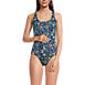 Women's Chlorine Resistant X-Back High Leg Soft Cup Tugless Sporty One Piece Swimsuit, Front