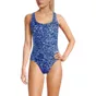 Women's Chlorine Resistant X-Back High Leg Soft Cup Tugless Sporty One Piece Swimsuit