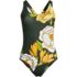Women's Petite Tugless X-Back One Piece Swimsuit, Front