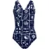 Women's Tugless X-Back One Piece Swimsuit, Front