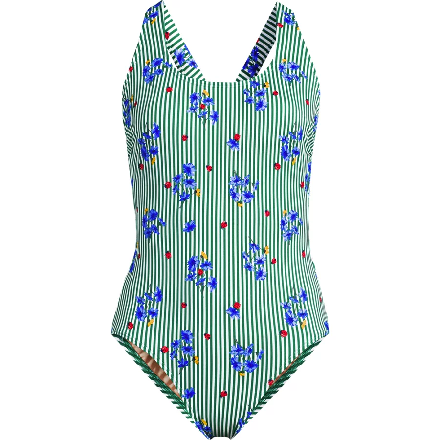 Women's Tugless X Back One Piece Swimsuit