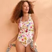 Women's Tugless X-Back One Piece Swimsuit