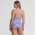 Women's Petite Tugless X-Back One Piece Swimsuit, Back