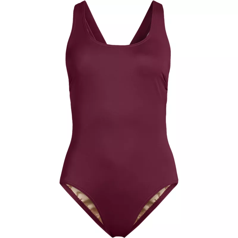 Women's Tugless X-Back One Piece Swimsuit, Front