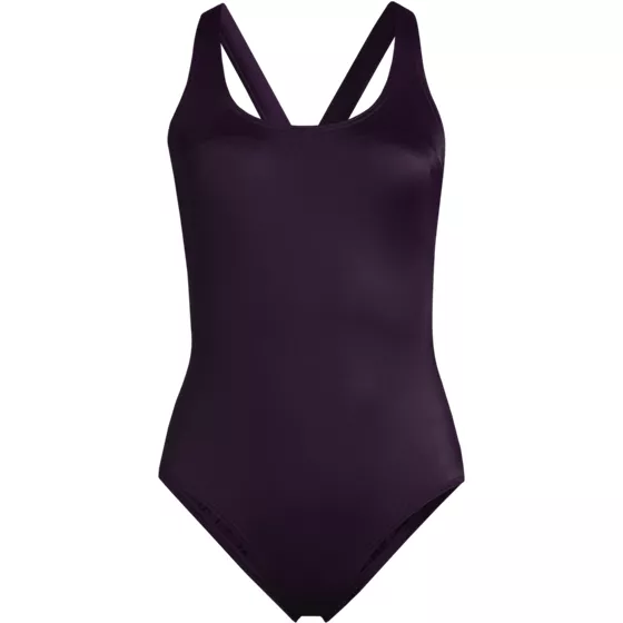 Women's Plus Size Tugless X-Back One Piece Swimsuit - primary