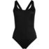 Women's Plus Size Tugless X-Back One Piece Swimsuit, Front