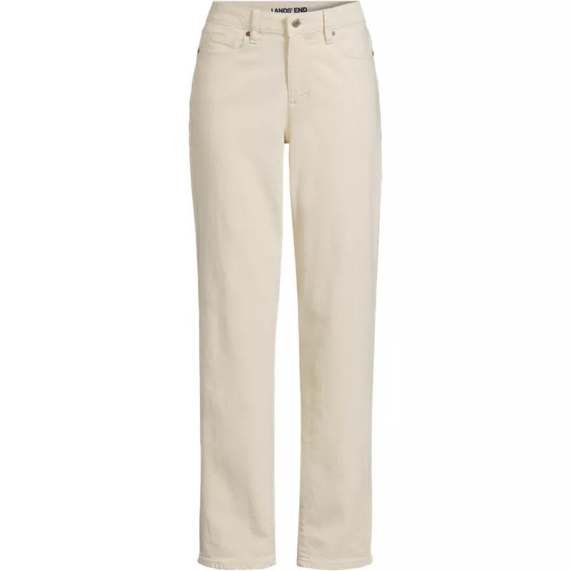 Women's Denim Mid Rise Boyfriend Jeans, Front