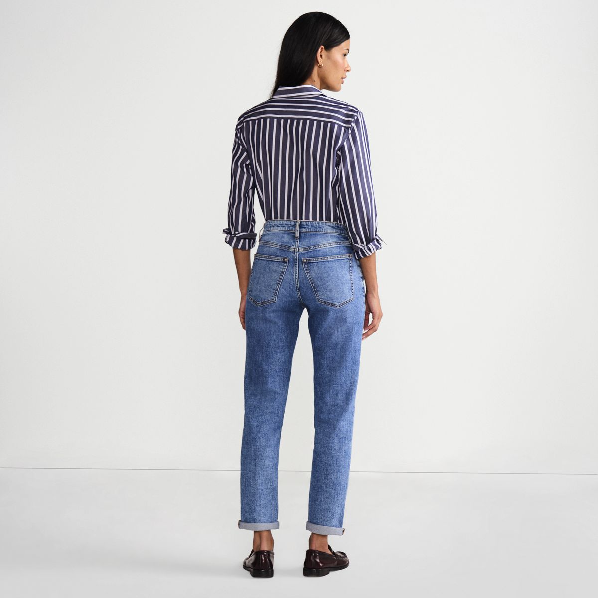 Women's Denim Mid Rise Boyfriend Jeans