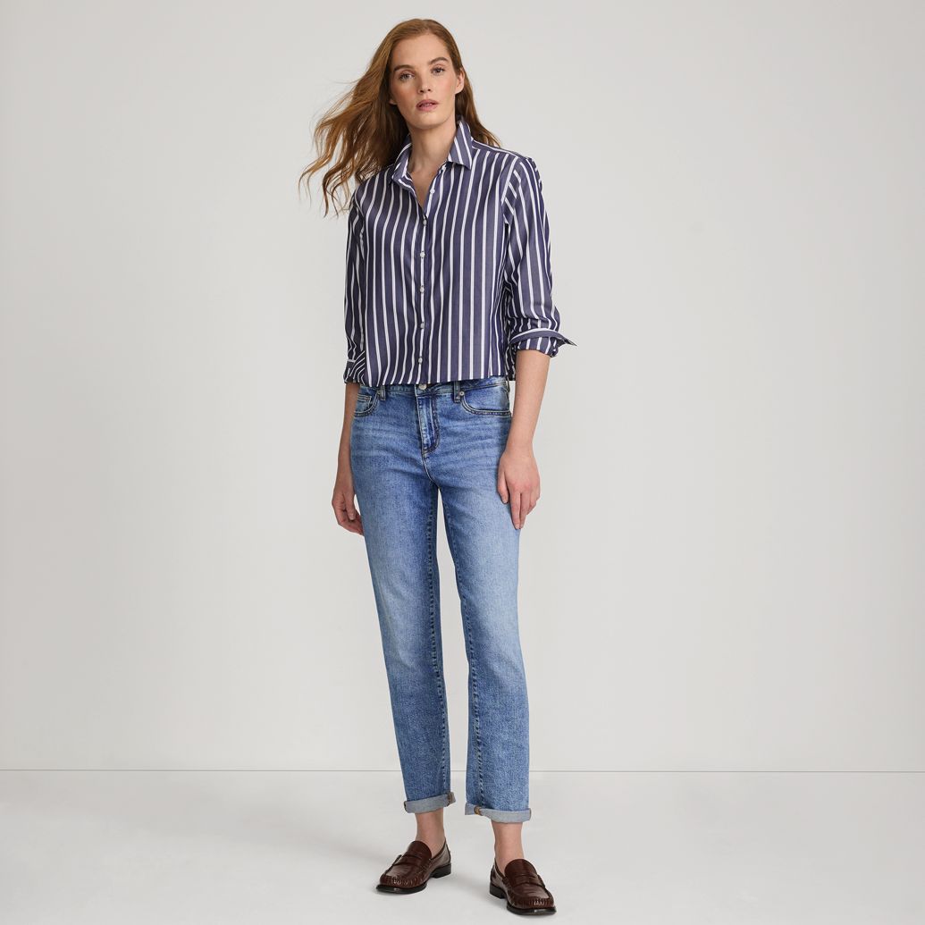 Women's Denim Mid Rise Boyfriend Jeans