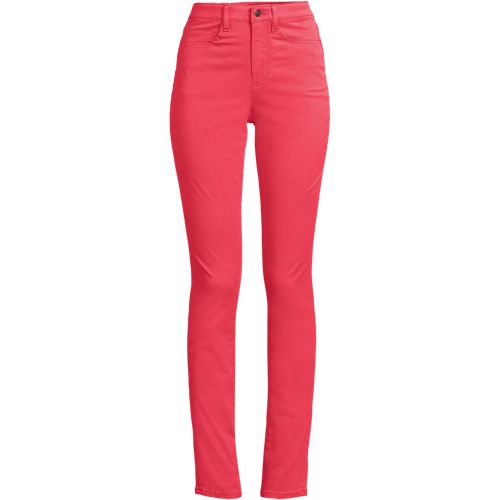 Women's High Rise Slimming 5 Pocket Chino Slim Leg Pants, Front