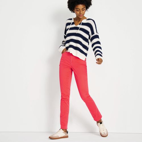 Women's High Rise Slimming 5 Pocket Chino Slim Leg Pants, alternative image