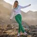 Women's High Rise Slimming 5 Pocket Chino Slim Leg Pants, alternative image