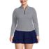 Women's Plus Size Long Sleeve Rash Guard Cover-up UPF 50, alternative image