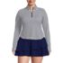 Women's Plus Size Long Sleeve Rash Guard Cover-up UPF 50, Front