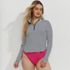 Women's Plus Size Long Sleeve Rash Guard Cover-up UPF 50, Front