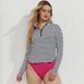 Women's Plus Size Long Sleeve Rash Guard Cover-up UPF 50, Front