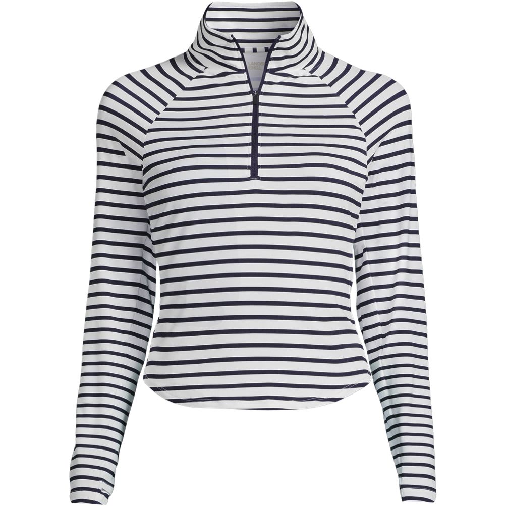 Women's Plus Size Long Sleeve Rash Guard Cover-up UPF 50