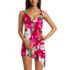 Women's Slender Suit Fauxkini Low Leg One Piece Swimsuit, alternative image