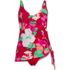 Women's Slender Suit Fauxkini Low Leg One Piece Swimsuit, Front