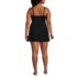 Women's Plus Size SlenderSuit V-neck Wrap Swim Dress One Piece Swimsuit, Back