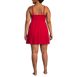 Women's Plus Size SlenderSuit V-neck Wrap Swim Dress One Piece Swimsuit, Back