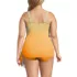 Women's Plus Size SlenderSuit Fauxkini Low Leg One Piece Swimsuit, Back