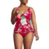 Women's Plus Size SlenderSuit Fauxkini Low Leg One Piece Swimsuit, Front