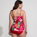 Women's Slender Suit V-neck Fauxkini One Piece Swimsuit Adjustable Straps