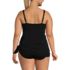 Women's Plus Size SlenderSuit Fauxkini Low Leg One Piece Swimsuit, Back
