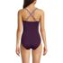 Women's SlenderSuit Pleated Low Leg One Piece Swimsuit, Back