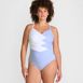 Women's Slender Suit Pleated One Piece Swimsuit, Front