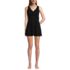 Women's SlenderSuit V-neck Wrap Swim Dress One Piece Swimsuit, Front