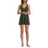 Women's SlenderSuit V-neck Wrap Swim Dress One Piece Swimsuit, Front