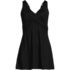 Women's SlenderSuit V-neck Wrap Swim Dress One Piece Swimsuit, Front