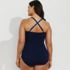 Women's Plus Size SlenderSuit Pleated Low Leg One Piece Swimsuit, Back