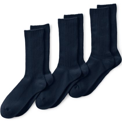 Men's Cotton Crew Socks 3 Pack - primary