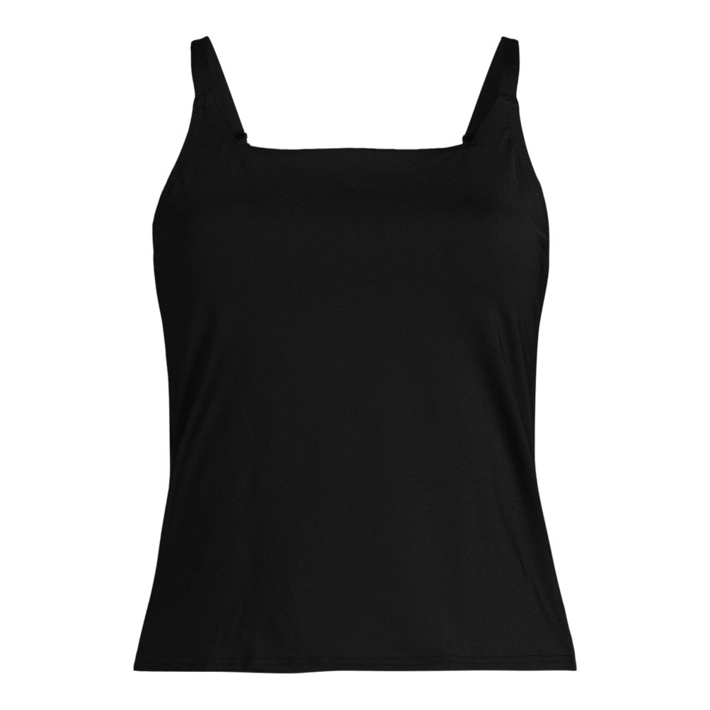  Lands' End Womens Chlorine Resistant Square Neck Tankini Top  Control Deep Sea Navy D-Cup 12 : Clothing, Shoes & Jewelry